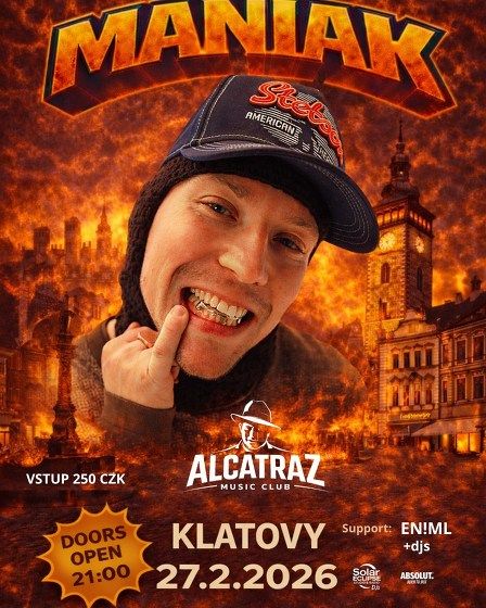Plakát události Maniak Live  Klatovy