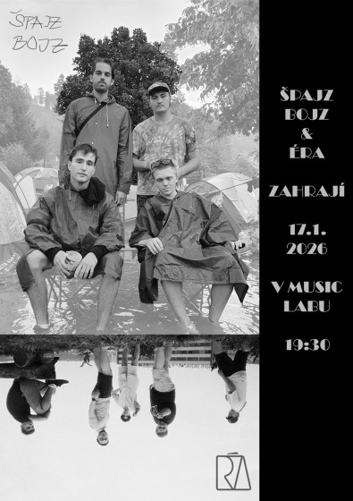 Plakát události Špajz Bojz a Éra v Music Labu