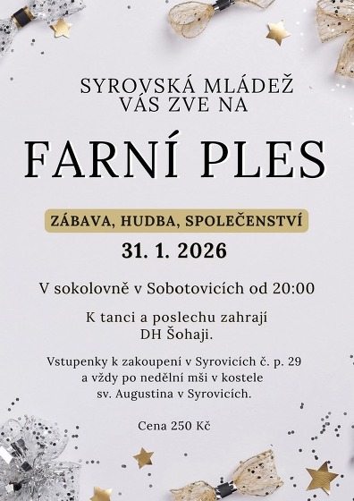 Plakát události Farní ples