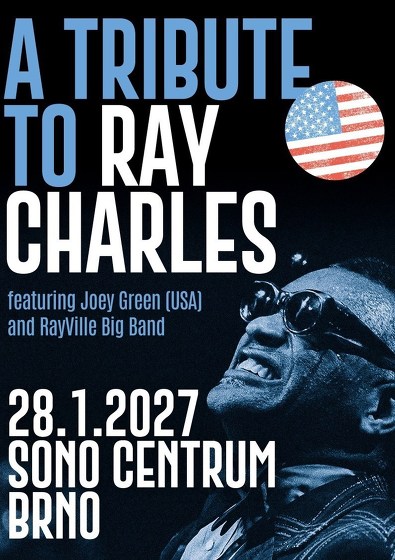 Plakát události A Tribute to Ray Charles: Joey Green (USA) and RayVille Big Band