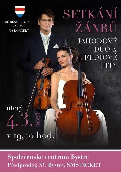 Plakát události JAHODOVÉ DUO & Filmové Hity