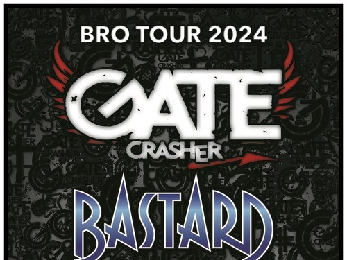 Plakát události GATE Crasher, BASTARD, J. A. KRONEK & ALBAND v Šitbořicích