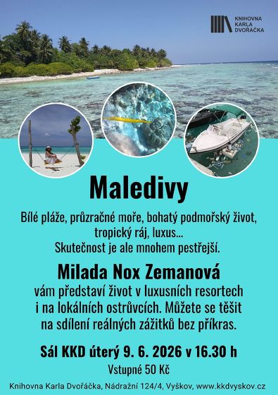 Plakát události Maledivy - beseda