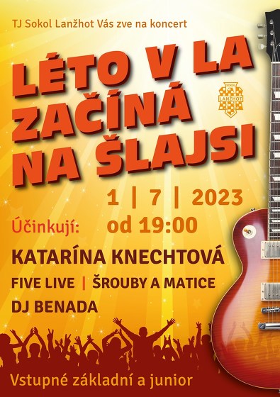 Plakát události Léto v LA začíná Na Šlajsi