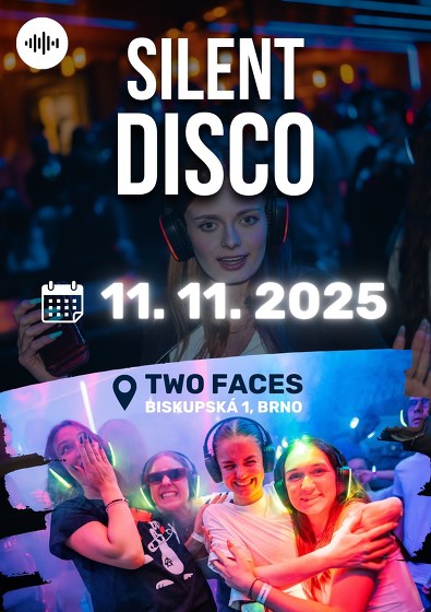 Plakát události Silent Disco Party @ Two Faces Brno