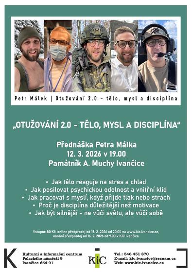 Plakát události Otužování 2.0 - tělo, mysl a disciplína - Petr Málek