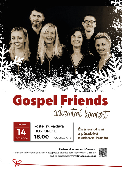 Plakát události Adventní koncert: Gospel Friends