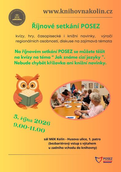 Plakát události POSEZ: posezení pro seniory