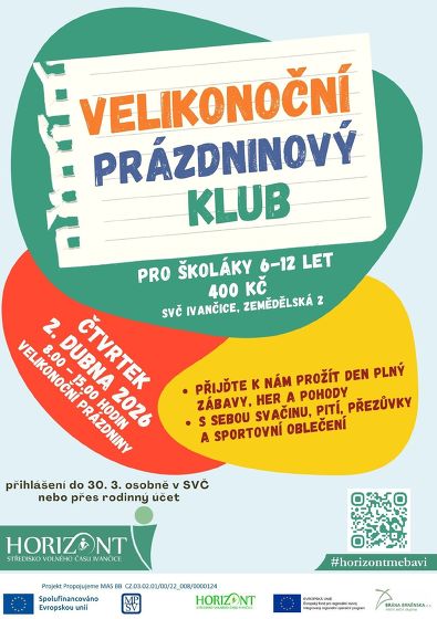 Plakát události Velikonoční prázdninový klub 2026