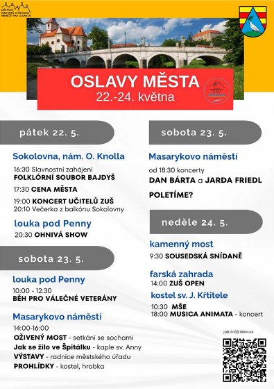 Plakát události Oslavy města - rok památek