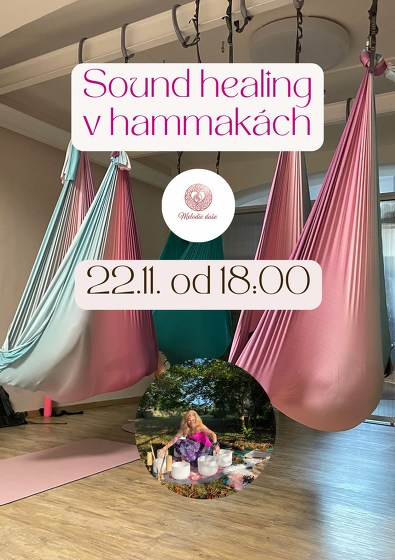 Plakát události Sound healing v hammakách