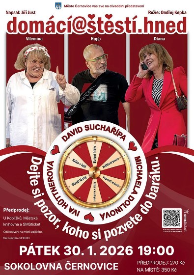 Plakát události Divadelní hra Domácí@štěstí.hned