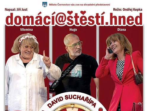 Plakát události Divadelní hra Domácí@štěstí.hned