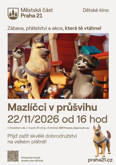 Plakát události Dětské kino - Mazlíčci v průšvihu