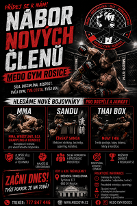 Nábor do sportovního klubu Medo gym Rosice.