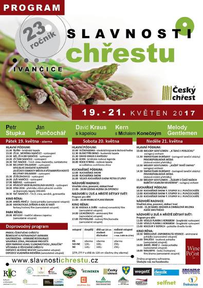 Plakát události Slavnosti chřestu Ivančice 19.–21. května
