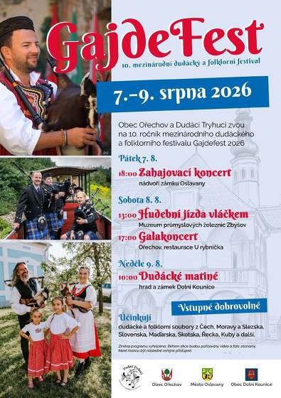 Plakát události GajdeFest na hradě