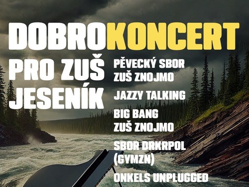 Plakát události Benefiční koncert pro ZUŠ Jeseník