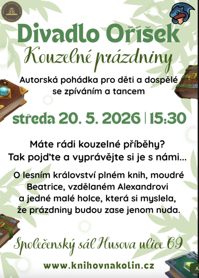 Plakát události Divadlo Oříšek: Kouzelné prázdniny