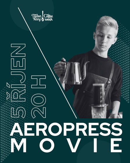 Plakát události Aeropress movie - promítání Týden kávy