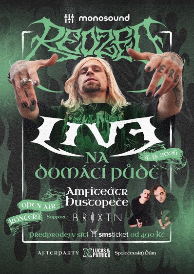 Plakát události Redzed Live v Hustopečích u Brna