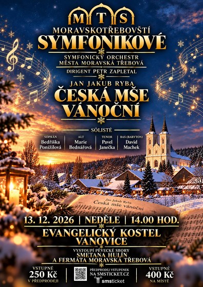 Plakát události Adventní koncert - Česká mše vánoční