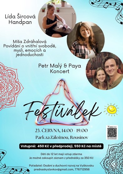 Plakát události Festiválek v Rousínově u Brna
