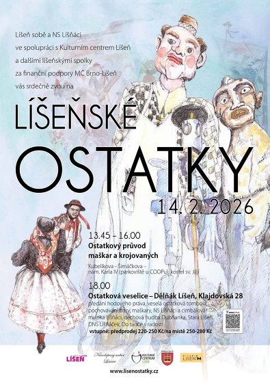 Plakát události Líšeňské ostatky 2026