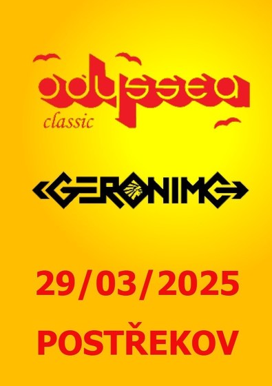 Plakát události Odyssea rock + Geronimo rock