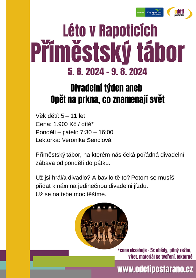 Plakát události Příměstský tábor v Rapoticích