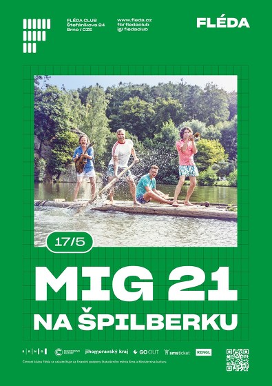 Plakát události MIG 21 na Špilberku