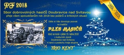 Plakát události Ples dobrovolných hasičů