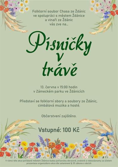 Plakát události Písničky v trávě