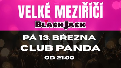 Plakát události zábava s kapelou BLACK JACK