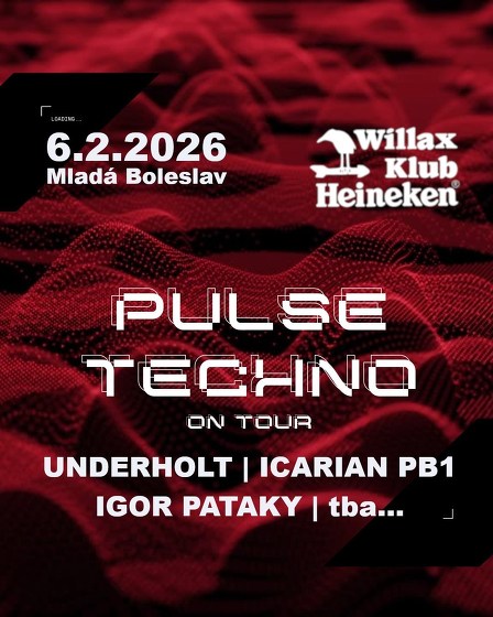 Plakát události Pulse Techno on Tour w/ Underholt, Icarian PB1, Igor Pataky