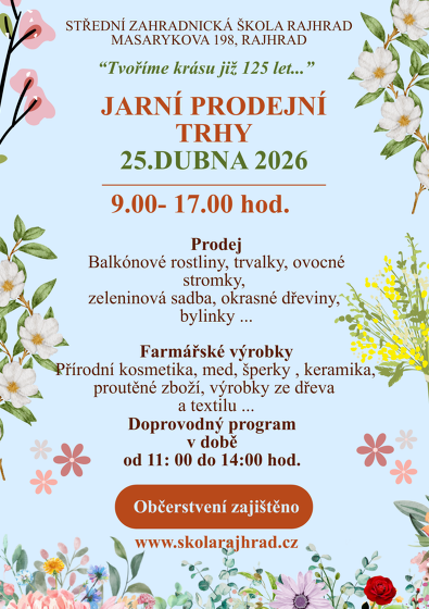 Plakát události Jarní prodejní trhy