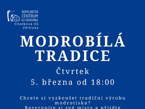 Plakát události Modrobílá tradice - MODROTISK