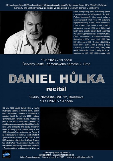 Plakát události Daniel Hůlka, recitál