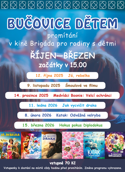 Plakát události Bučovice dětem