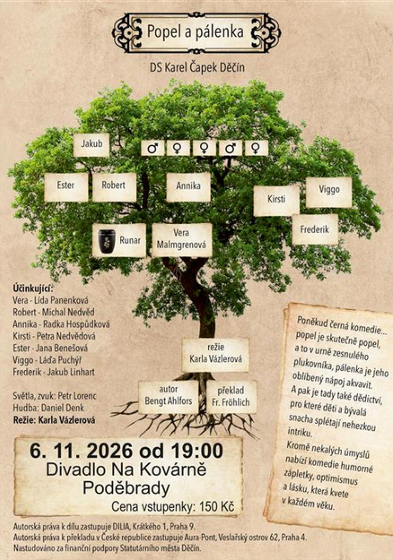 Plakát události Popel a pálenka