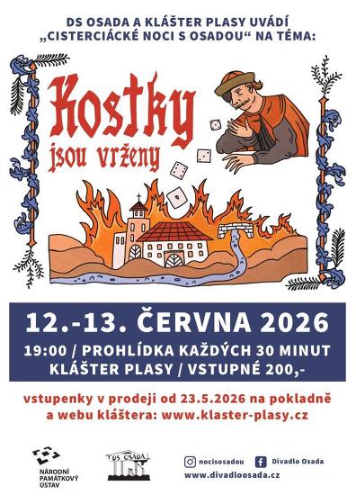 Plakát události Cisterciácké noci s Osadou