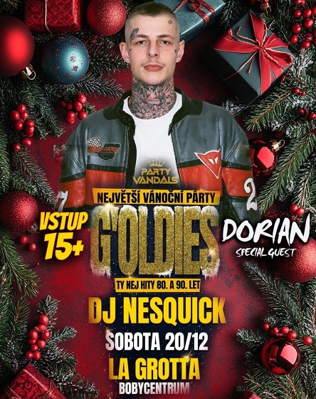 Plakát události Vánoční G'oldies hity 80. - 90. let w/Dorian/Dj Nesquick
