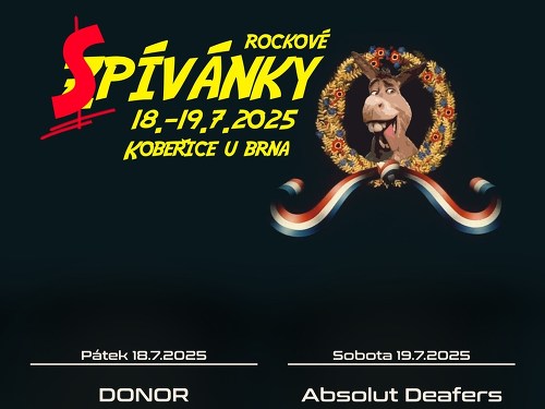Plakát události Rockové zpívánky Kobeřice u Brna