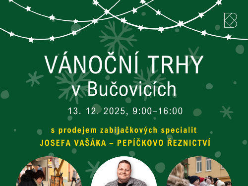 Plakát události Vánoční trhy v Bučovicích
