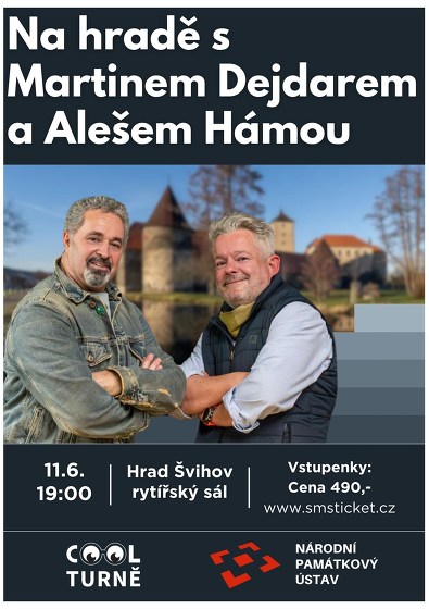 Plakát události Na hradě s Martinem Dejdarem a Alešem Hámou