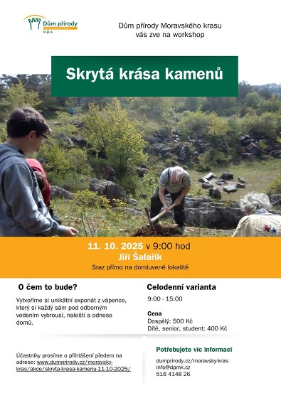 Plakát události Skrytá krása kamenů říjen - celodenní