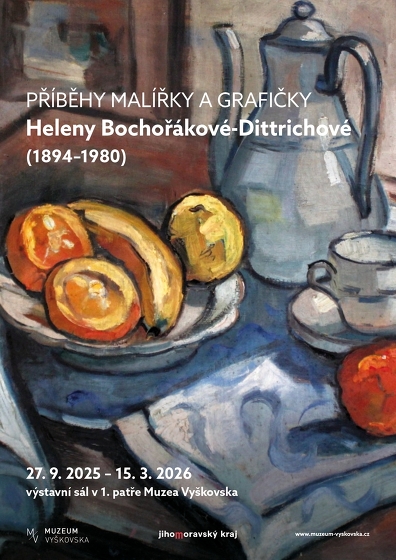 Plakát události Příběhy malířky a grafičky Heleny Bochořákové-Dittrichové (1894-1980)