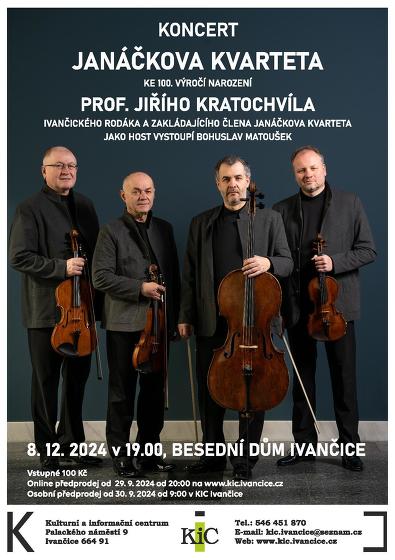 Plakát události Koncert Janáčkova kvarteta