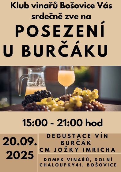 Plakát události Posezení u burčáku