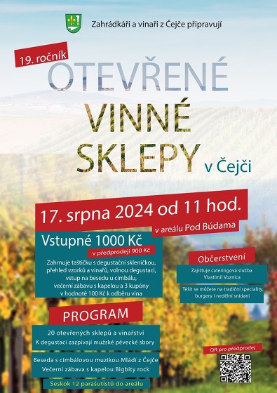 Plakát události Otevřené vinné sklepy v Čejči